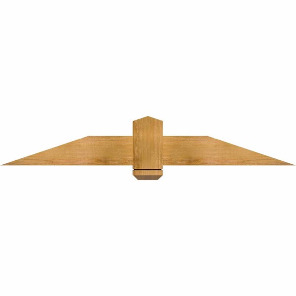 Ekena Millwork Eugene Rough Sawn Timber Gable Bracket, Western Red Cedar, 60"W x 10"H x 6"D x 6"F, 4/12 Pitch GBW060X10X0606EUG00RWR - main